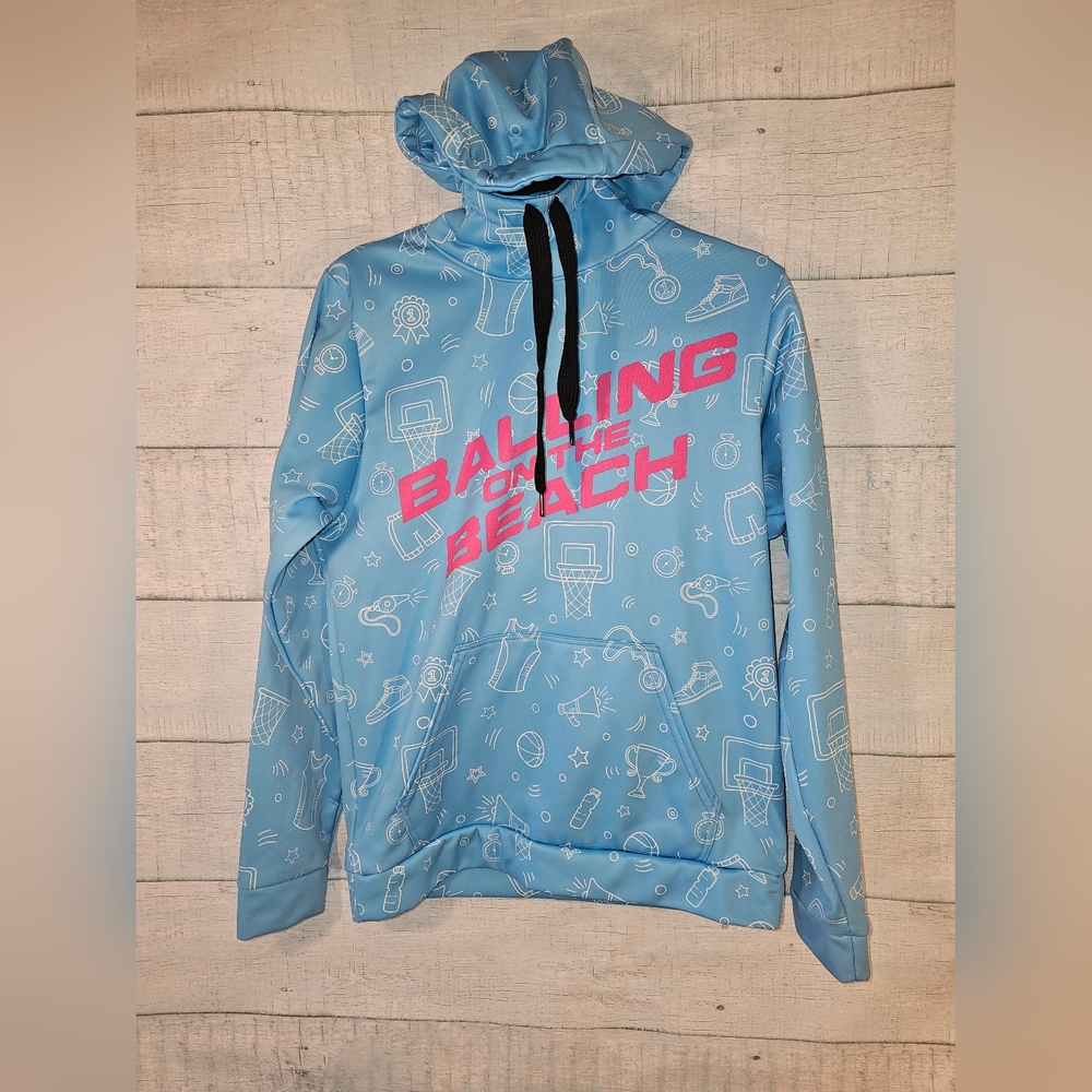 A4 Balling On The Beach Basketball Hoodie Unisex Size Small